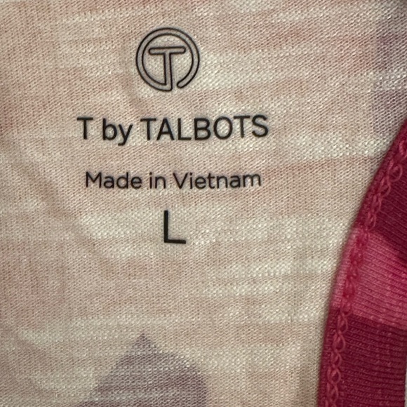 Talbots Floral Orange and Pink Women's Top - Picture 3 of 6